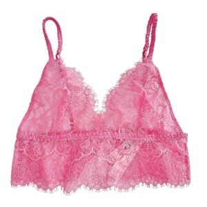 New Victoria's Secret Pink Lace Bralette in size XS